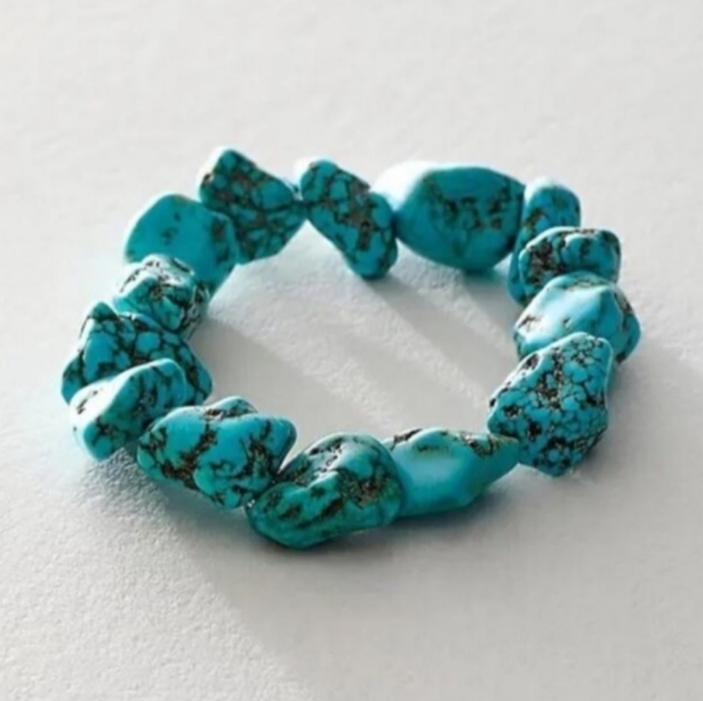 Free People Ariana Ost Turquoise Bracelet NWT Chunky Western‎ Bohemian Boho